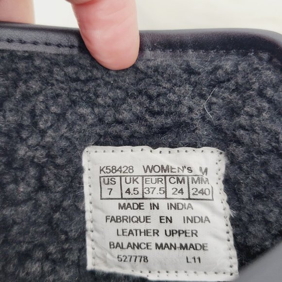 Rockport | Womens Sherpa Fleece Lined Leather Boots Adjustable Strap Mid Calf 7 - Picture 3 of 9